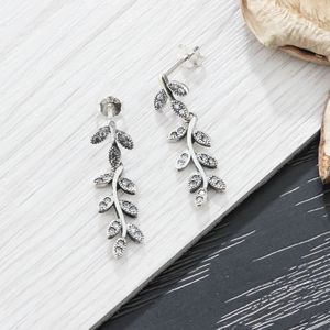 A New Solid Sterling Silver Leaf Earrings